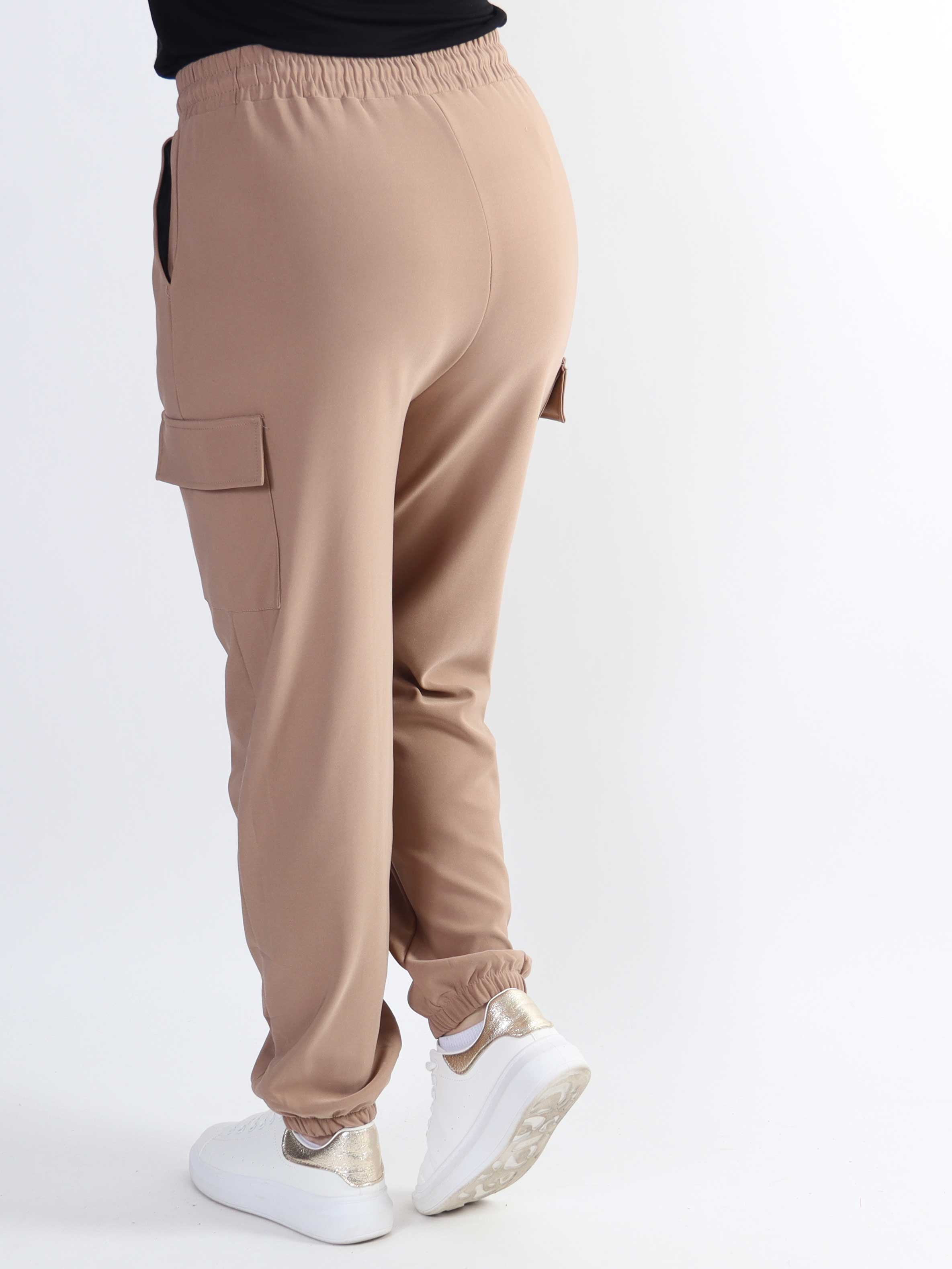 Denise - Fede cargo bukser med lommer på siderne